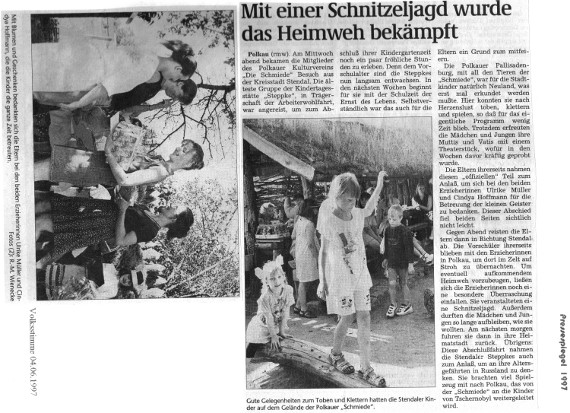 04.06.1997 vs Kindergartengruppe Gast bei der Schmiede e.V.