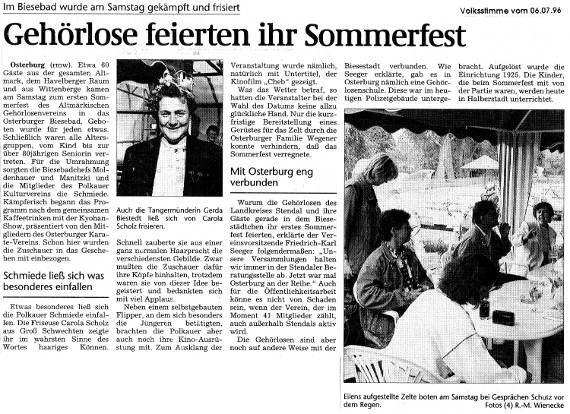 Sommerfest Schmiede e.V. Gehoerlose 2