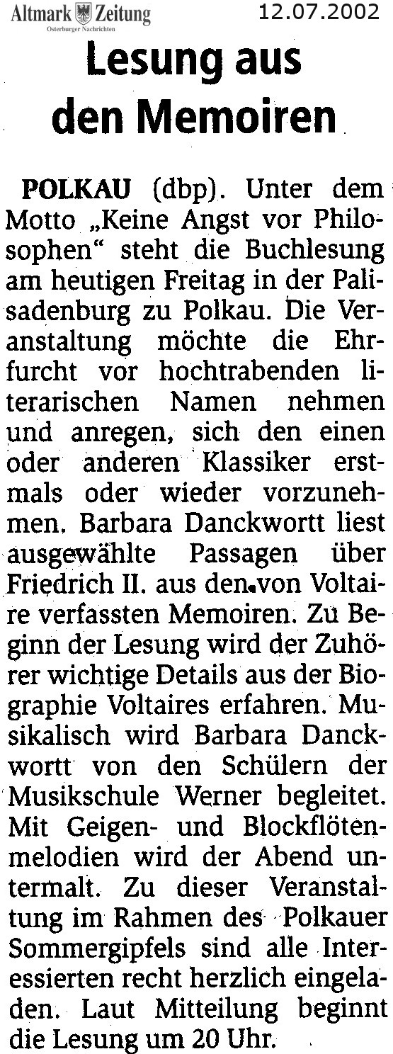 12.07.2002 sommergipfel keine angst vor philosophen Die Schmiede e.V. 12.07.2002 sommergipfel keine angst vor philosophen Die Schmiede e.V.