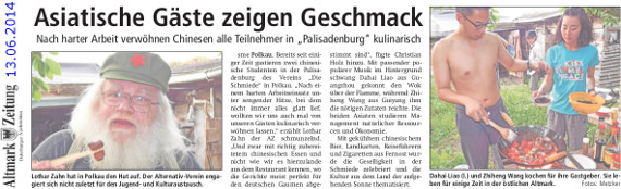 13.06.2014 az chinesische gaeste kochen Schmiede e.V.