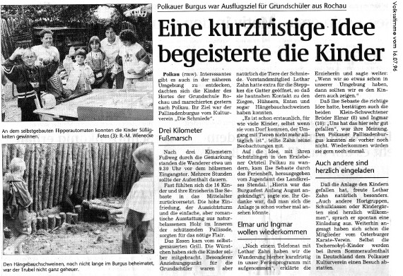 Grundschule bei Schmiede e.V. 16.7.96 Grundschule bei Schmiede e.V. 16.7.96