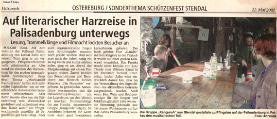 22.05.2002 az literarische harzreise Die Schmiede e.V.